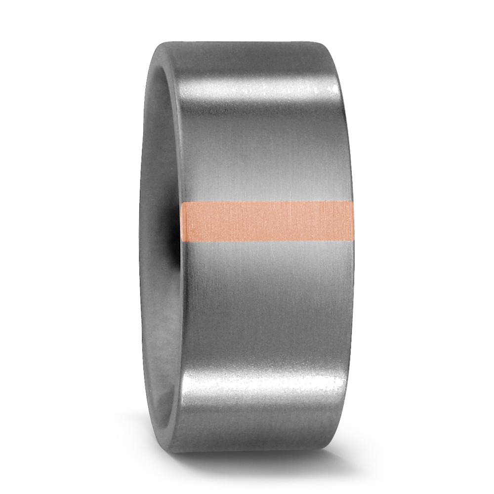 Bague Titane, Or rouge 18K-533640