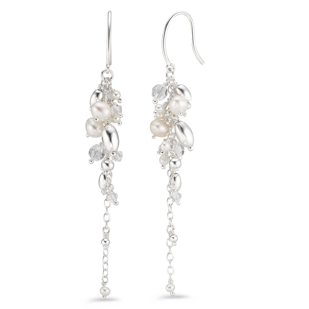 Pendant d'oreilles Argent Cristal perle d'eau douce-533830