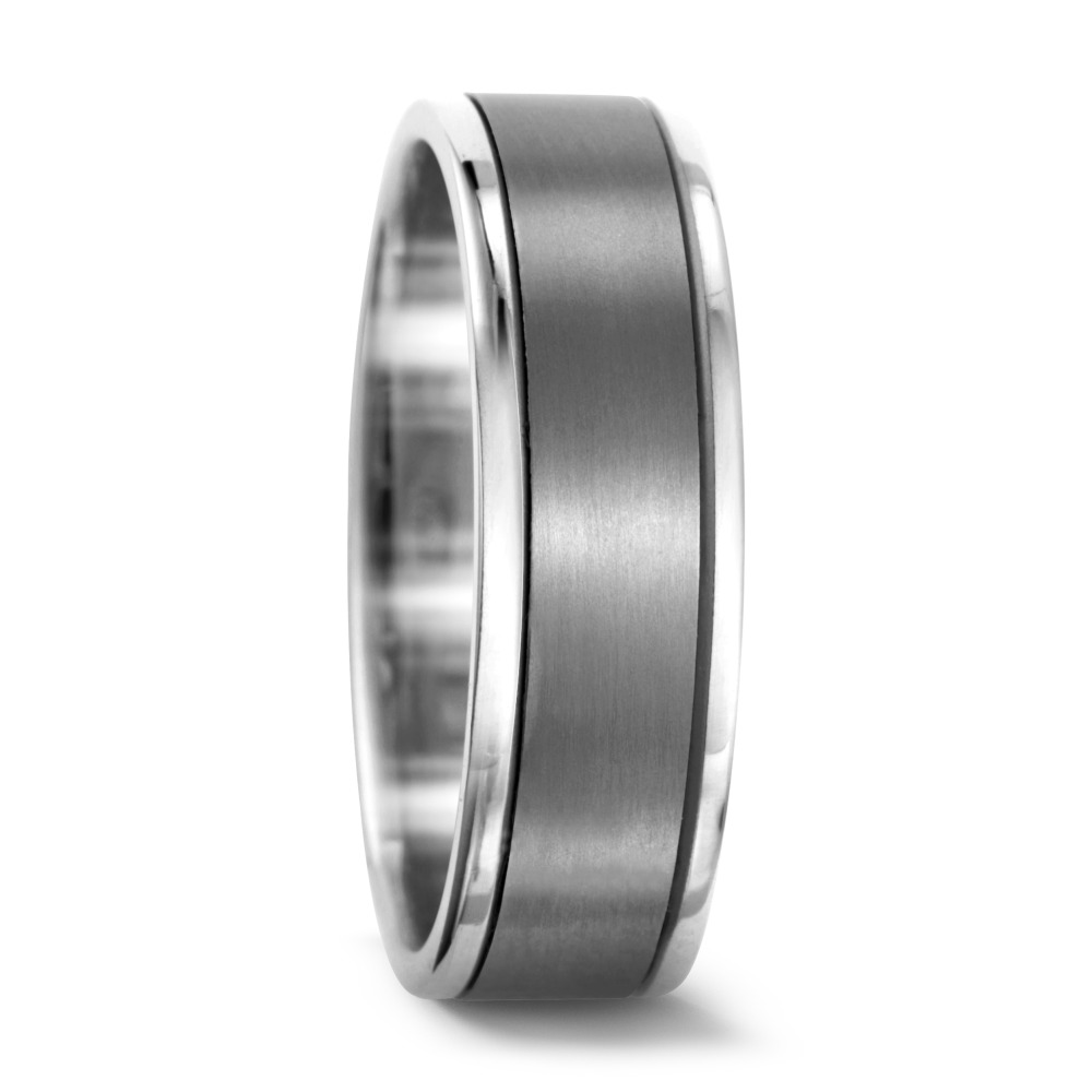 Bague Titane, Or blanc 18K-534117