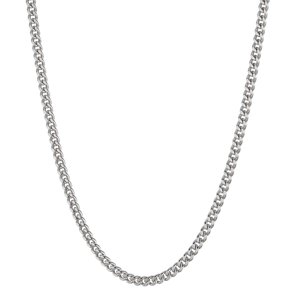 Panzer-Halskette Silber rhodiniert 40 cm-535371