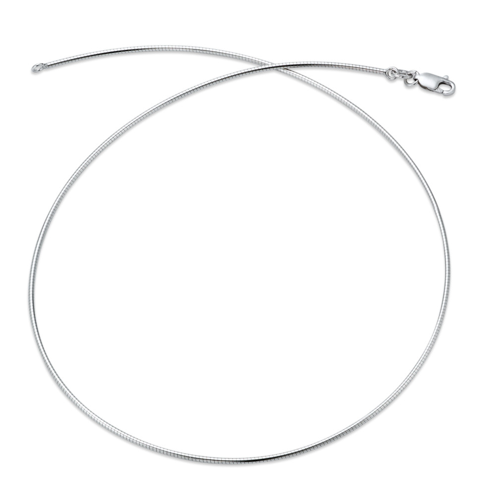 Omegacollier Silber rhodiniert 45 cm Ø1.4 mm-539344
