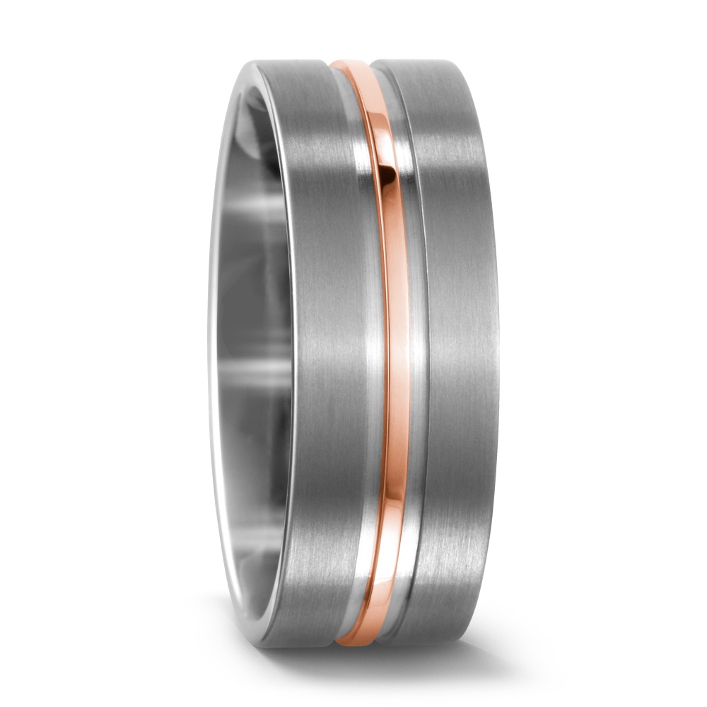 Partnerring Titan, 750/18 K Rotgold-541168