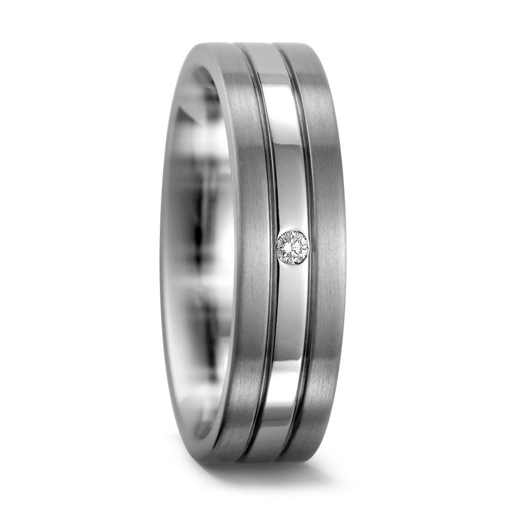 Alliance Titane, Palladium 950 Diamant 0.02 ct, w-si-542190