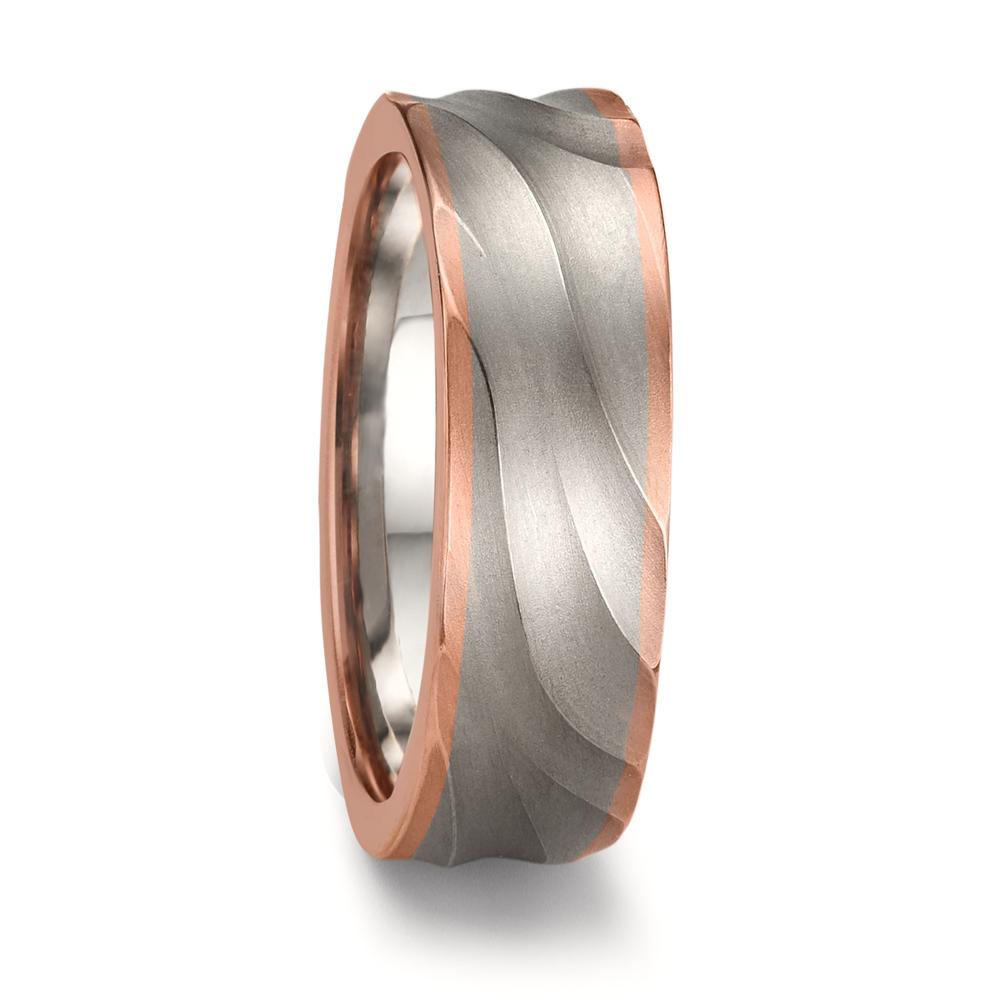 Alliance Or gris 18K, Or rose 18K-543593