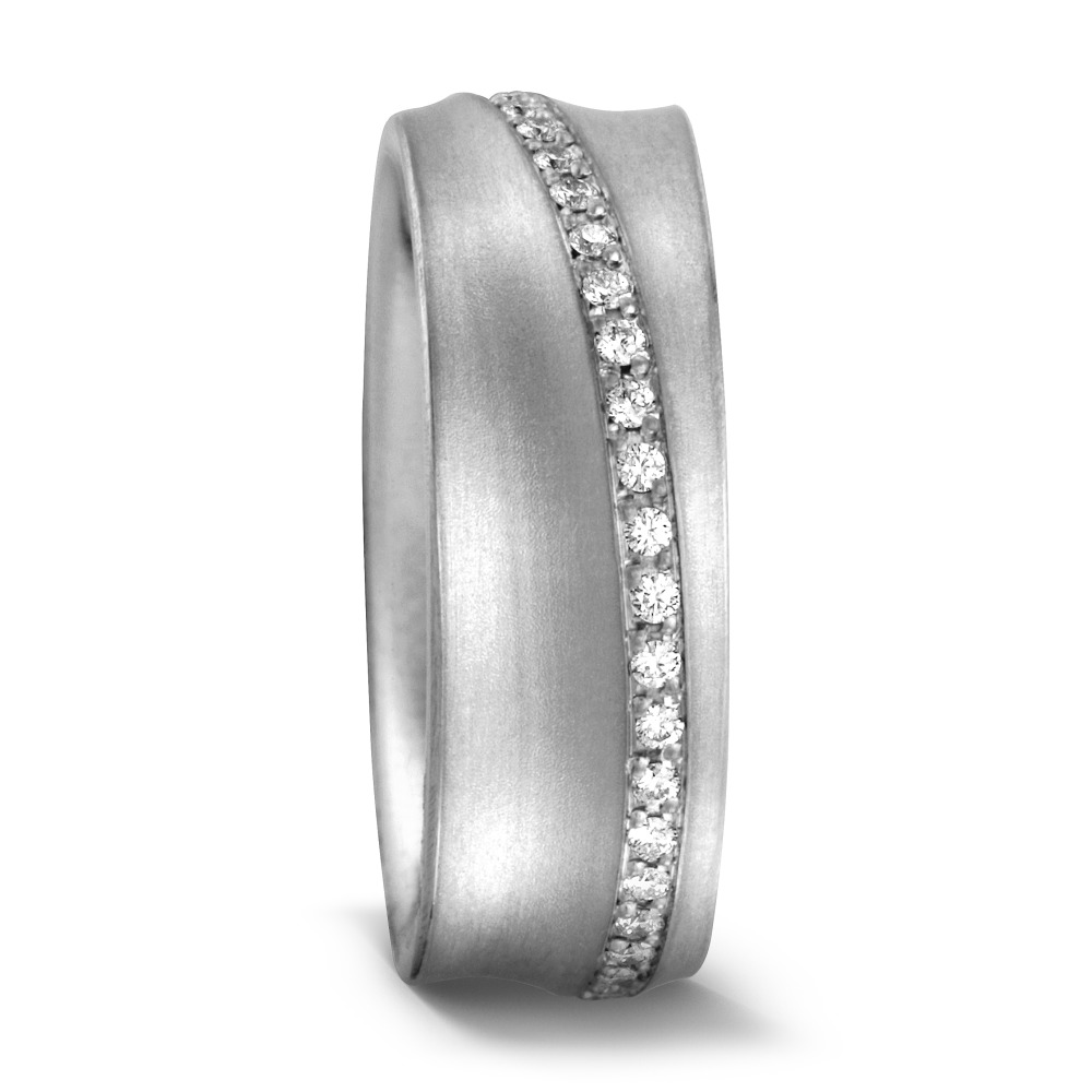 Bague Or blanc 18K Diamant 0.22 ct, 44 Pierres, tw-si-544180