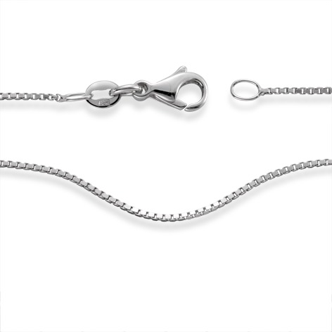 Halskette 750/18 K Weissgold 38 cm-544636