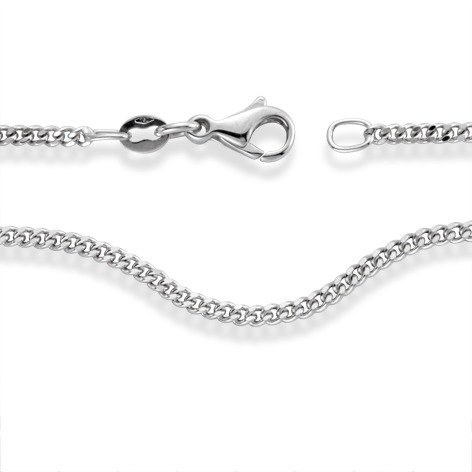 Chaînette forçat Or blanc 18K 50 cm-544651