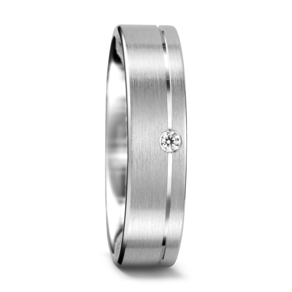 Alliance Or blanc 18K Diamant 0.02 ct, tw-vsi-544967