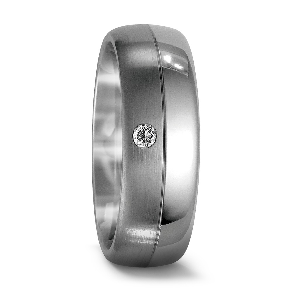 Bague Titane Zircone-546592