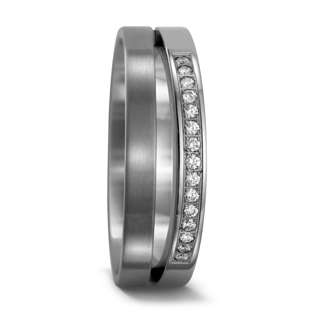 Partnerring Titan Diamant 0.15 ct, 15 Steine, w-si-546795