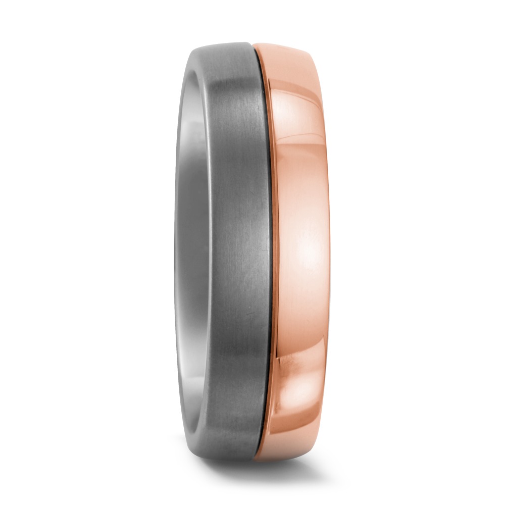 Bague Titane, Or rouge 18K-546820