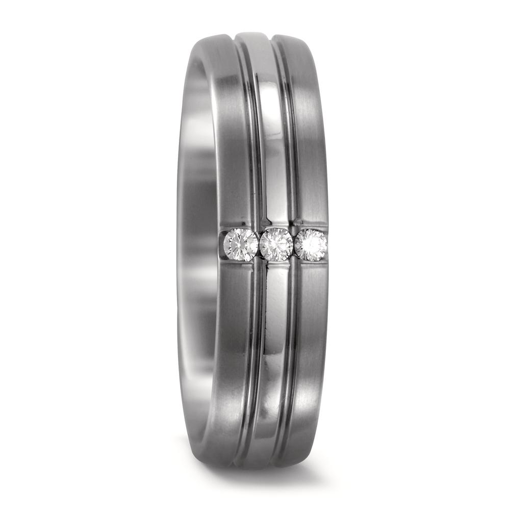Partnerring Titan Diamant 0.06 ct, 3 Steine, w-si-546840