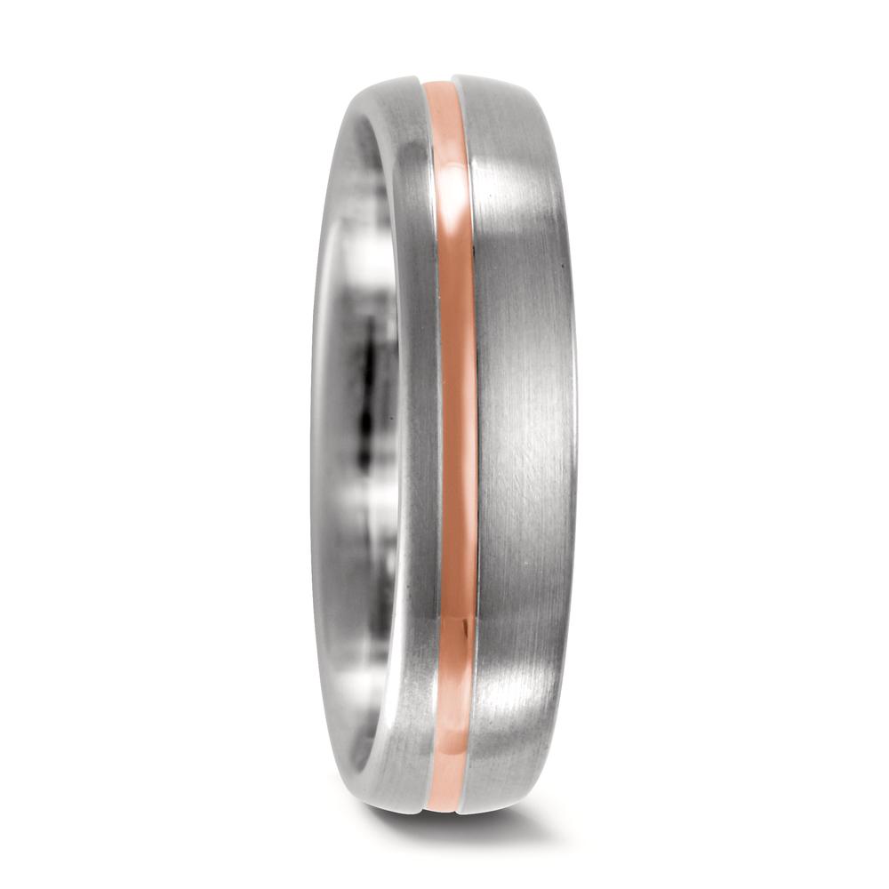 Partnerring 750/18 K Weissgold, 750/18 K Rotgold-547014
