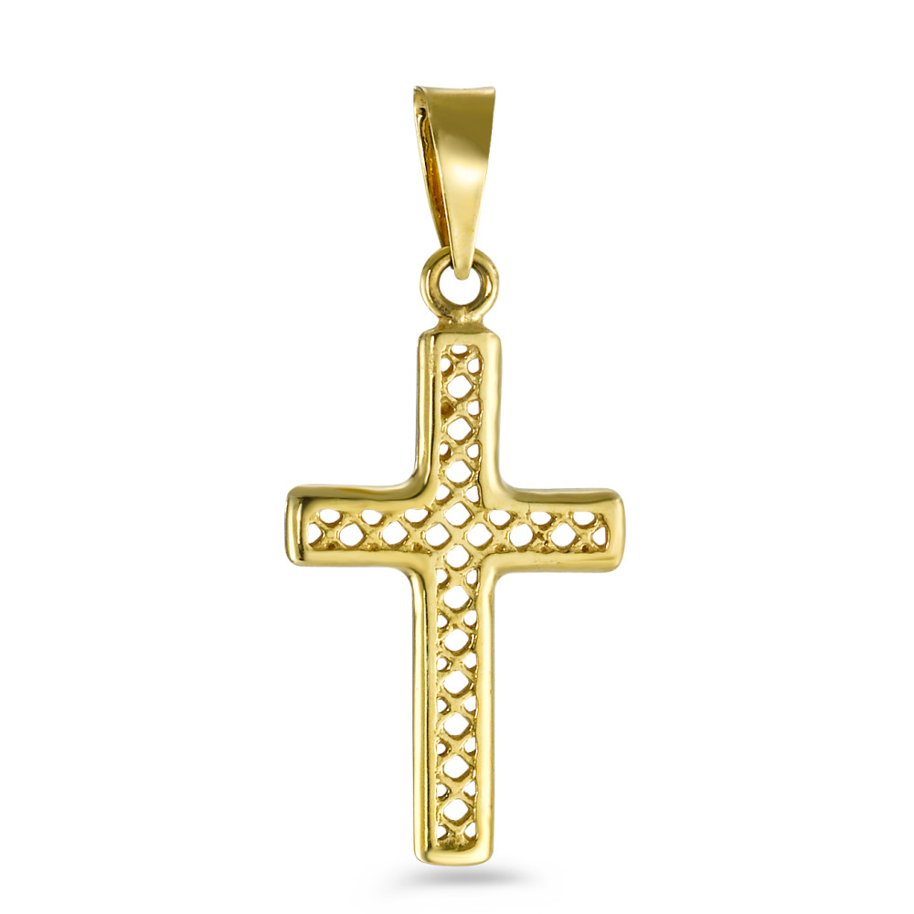 Pendentif Or jaune 18K Croix-547233