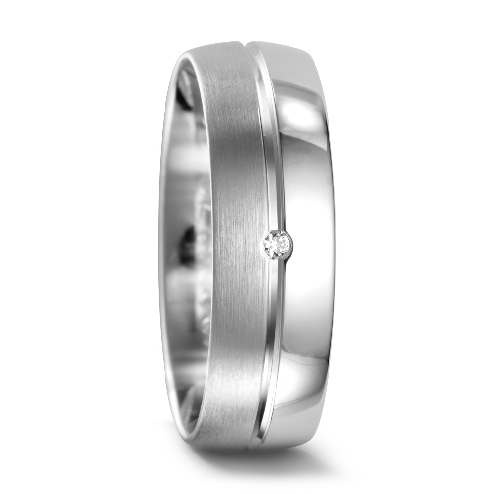 Bague Palladium 950 Diamant 0.01 ct, w-si-547369