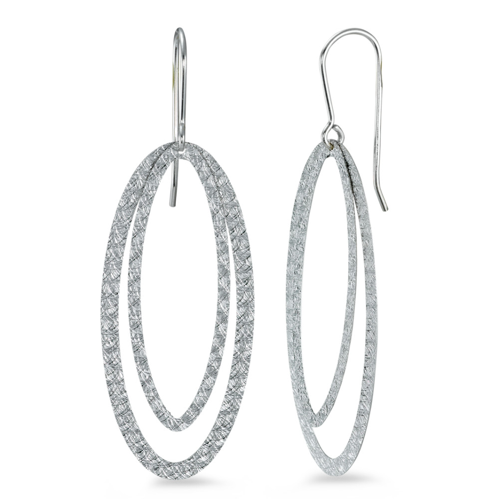 Pendant d'oreilles Or blanc 18K-547503