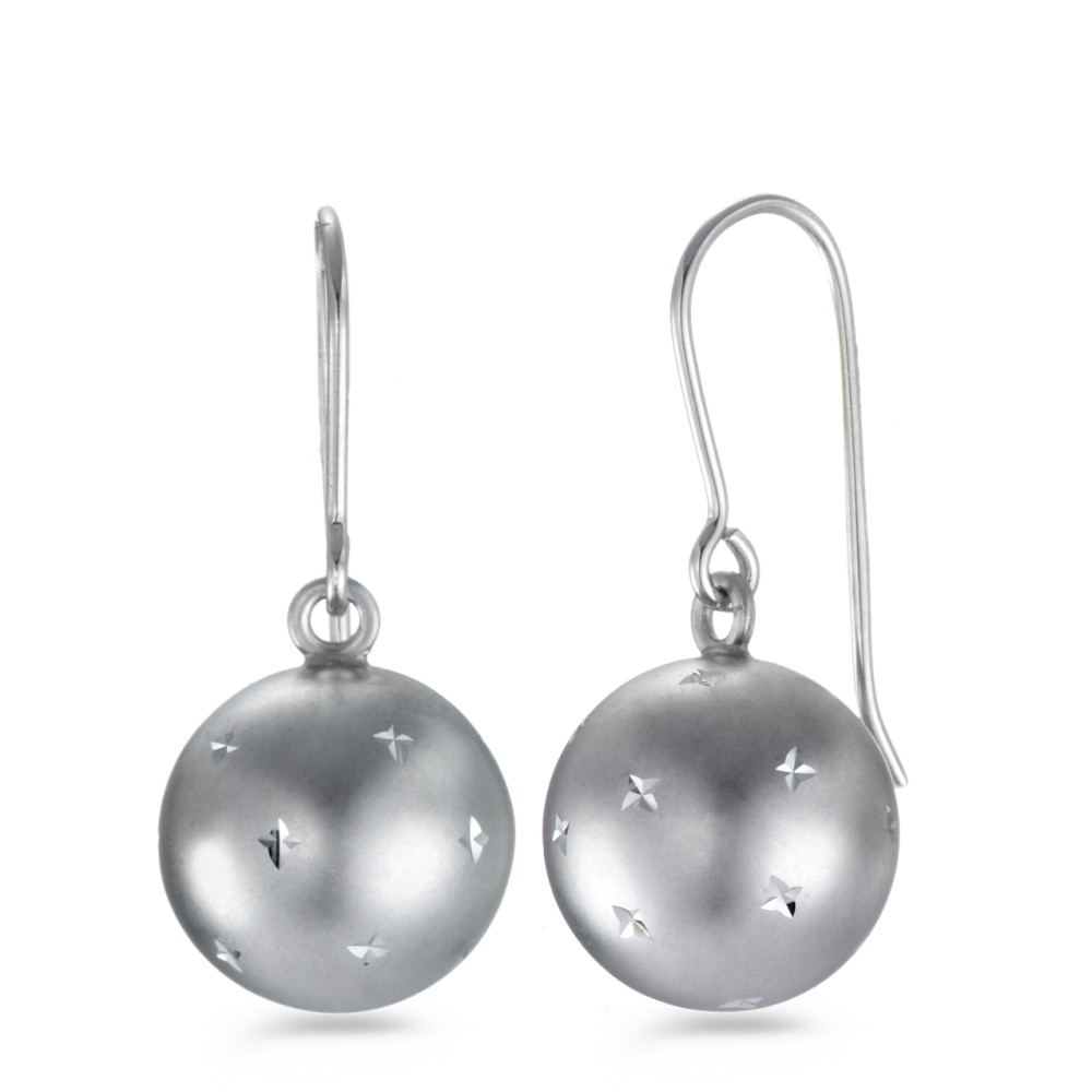 Pendant d'oreilles Or blanc 18K Ø12 mm-547519