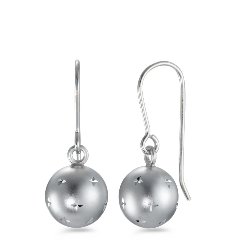 Pendant d'oreilles Or blanc 18K Ø9 mm-547526