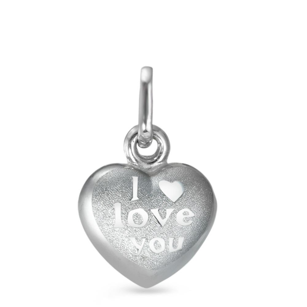 Pendentif Or blanc 9K Coeur-547631