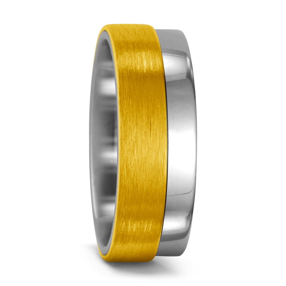 Bague Titane, Or jaune 18K-547752
