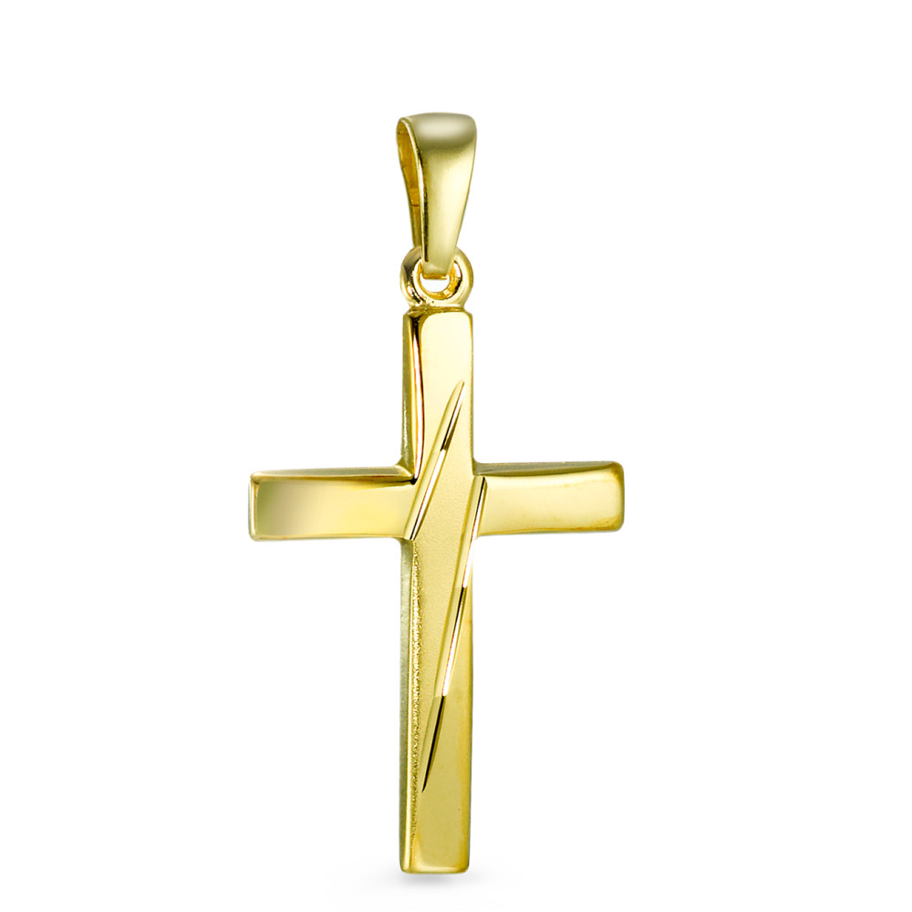 Pendentif Or jaune 9K Croix-547791