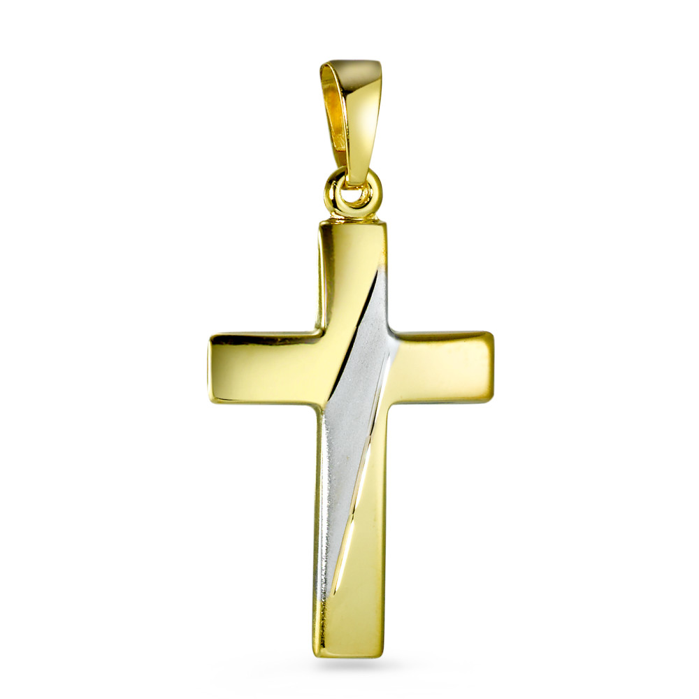 Pendentif Or jaune 9K Croix-547792