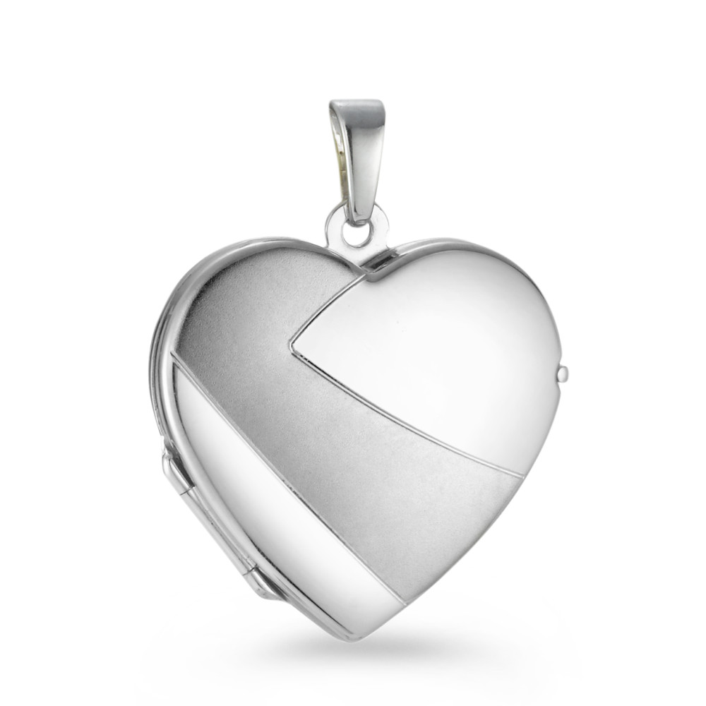 Medaillon Silber rhodiniert Herz-547811