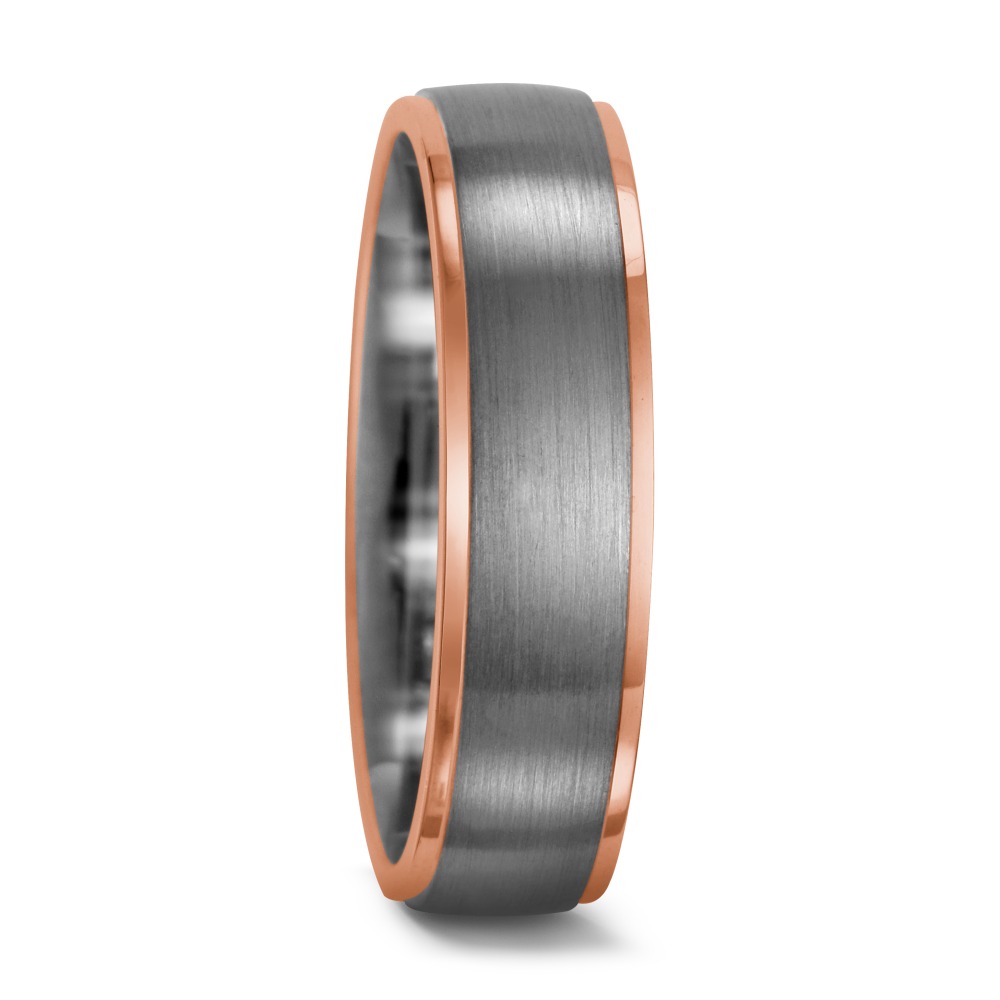 Bague Palladium 950, Or rouge 18K-549238