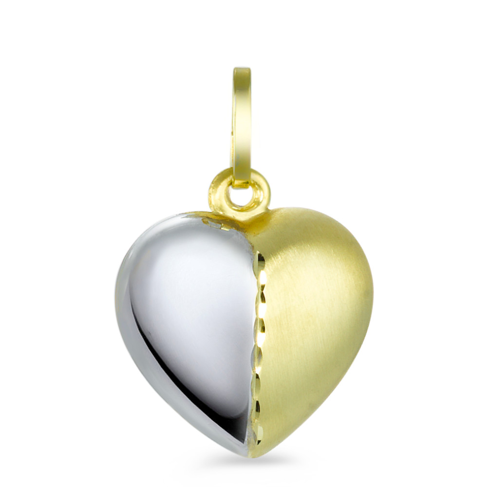 Pendentif Or jaune 18K, Or blanc 18K Coeur-549785
