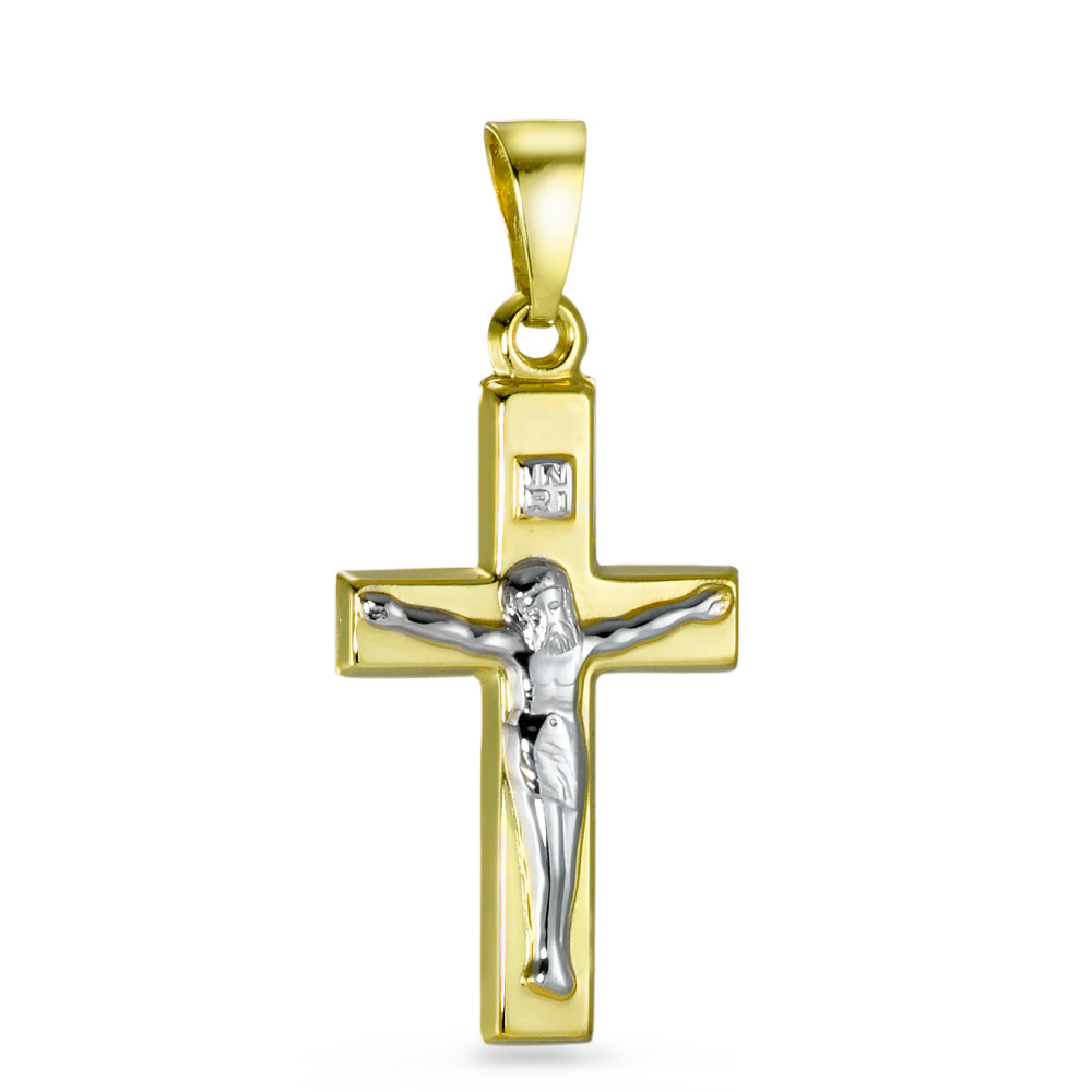 Pendentif Or jaune 18K Croix-549813