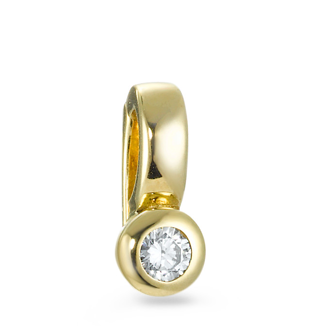 Pendentif Or jaune 18K Zircone-549939