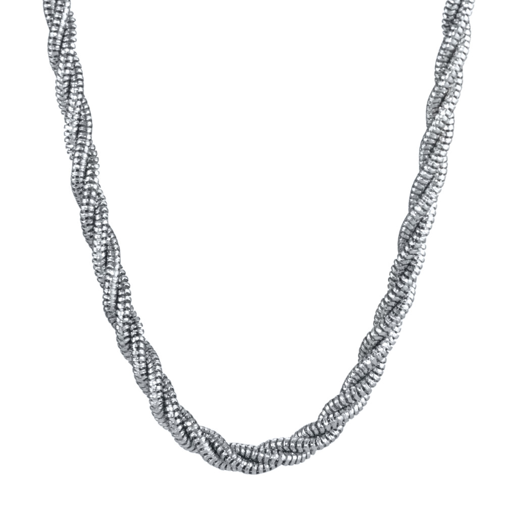Collier Argent Rhodié 42 cm Ø4 mm-552483