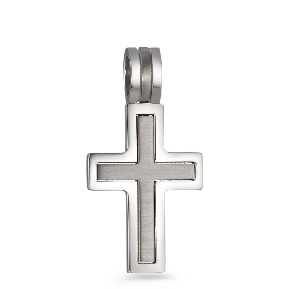 Anhänger Edelstahl Kreuz-553075