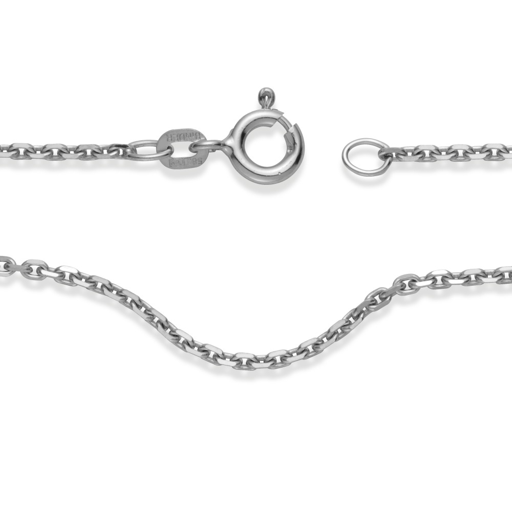 Halskette 585/14 K Weissgold 42 cm-554653