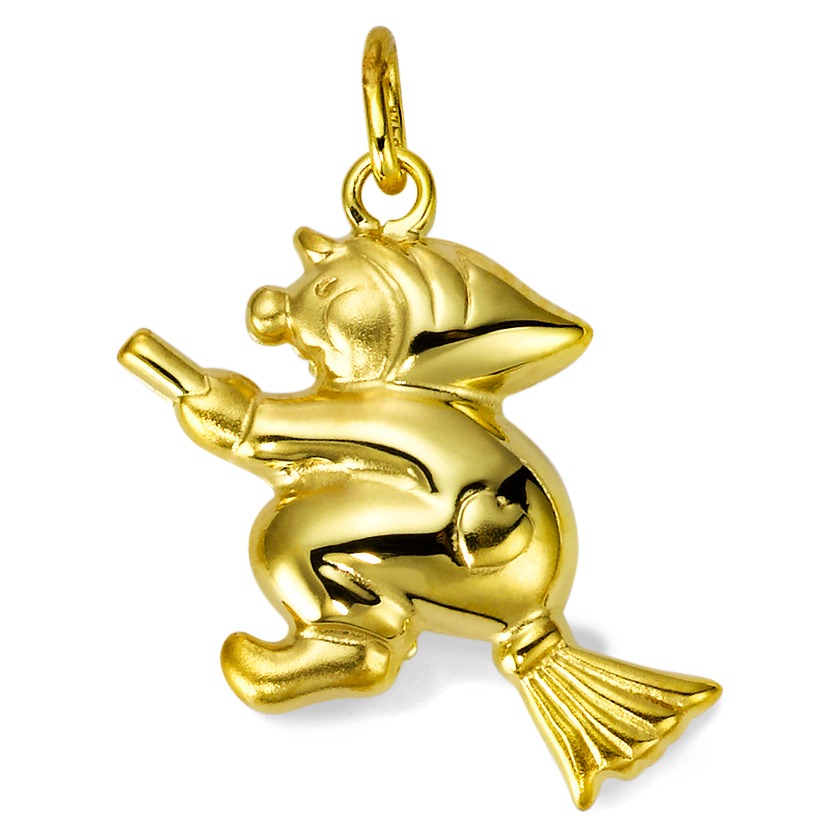 Pendentif Or jaune 9K Sorcière-555200