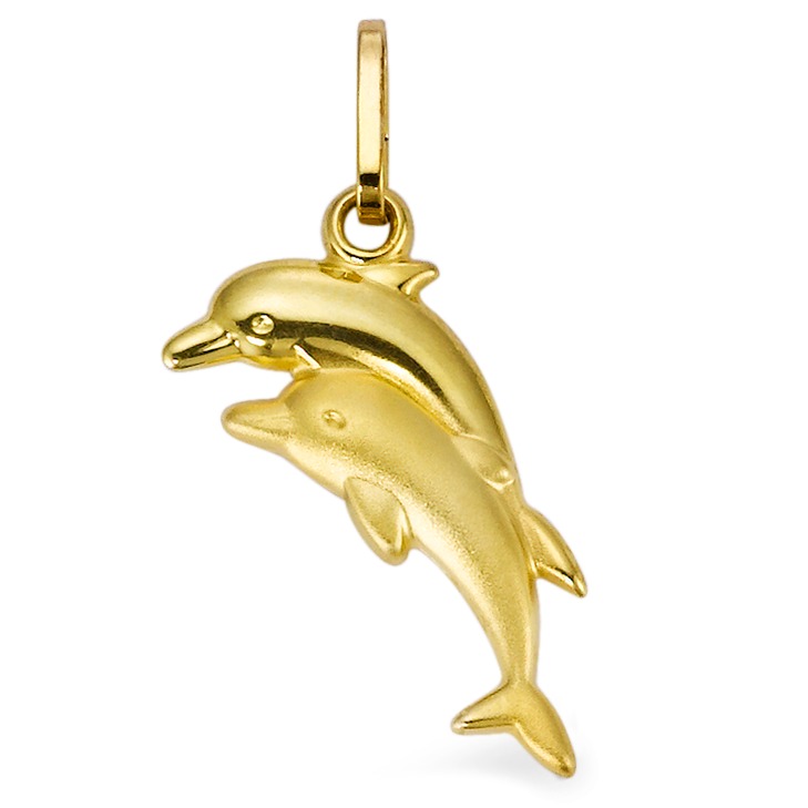 Pendentif Or jaune 9K Dauphin-555757