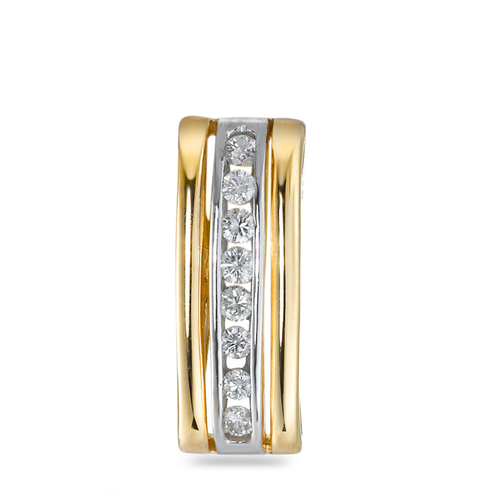 Pendentif Or jaune 18K, Or blanc 18K Diamant blanc, 0.24 ct, 8 Pierres, w-si-555997