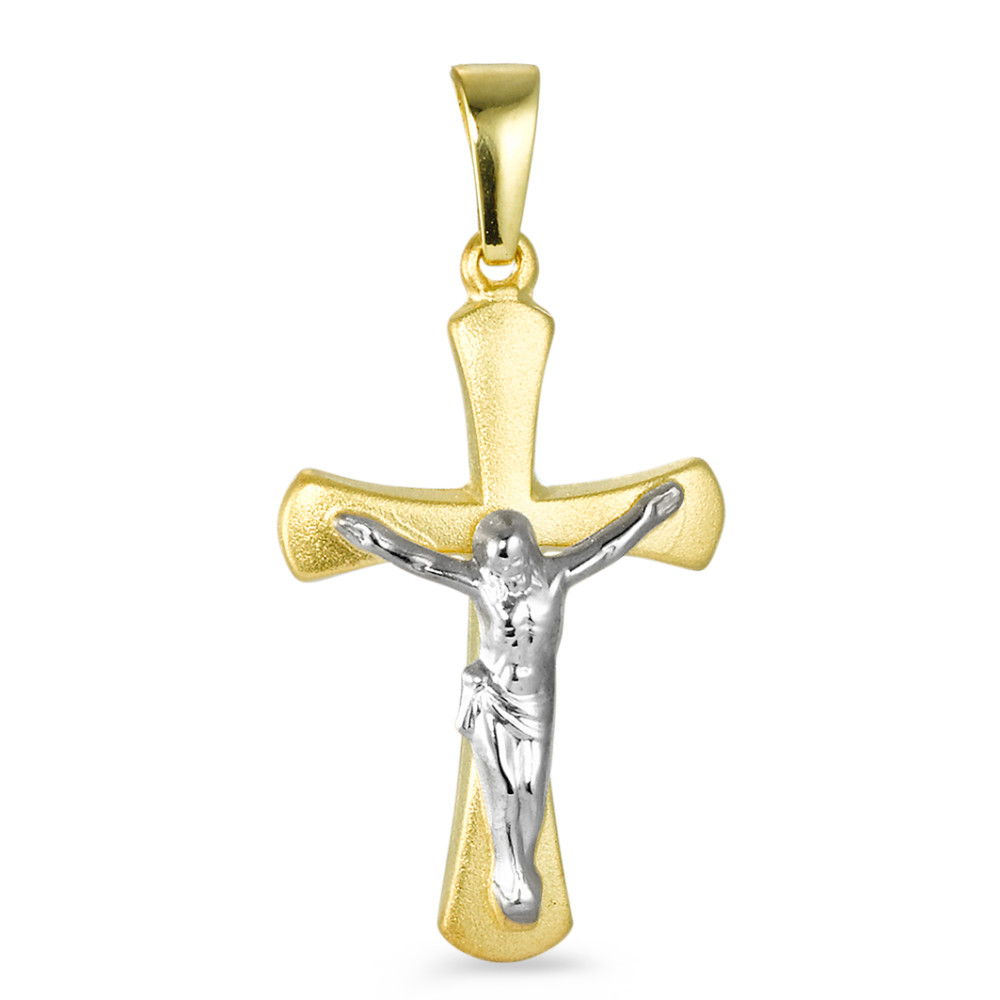Pendentif Or jaune 18K Croix-556932