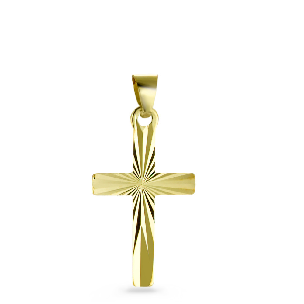 Pendentif Or jaune 18K Croix-556957