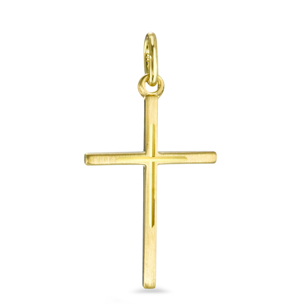 Pendentif Or jaune 18K Croix-556960