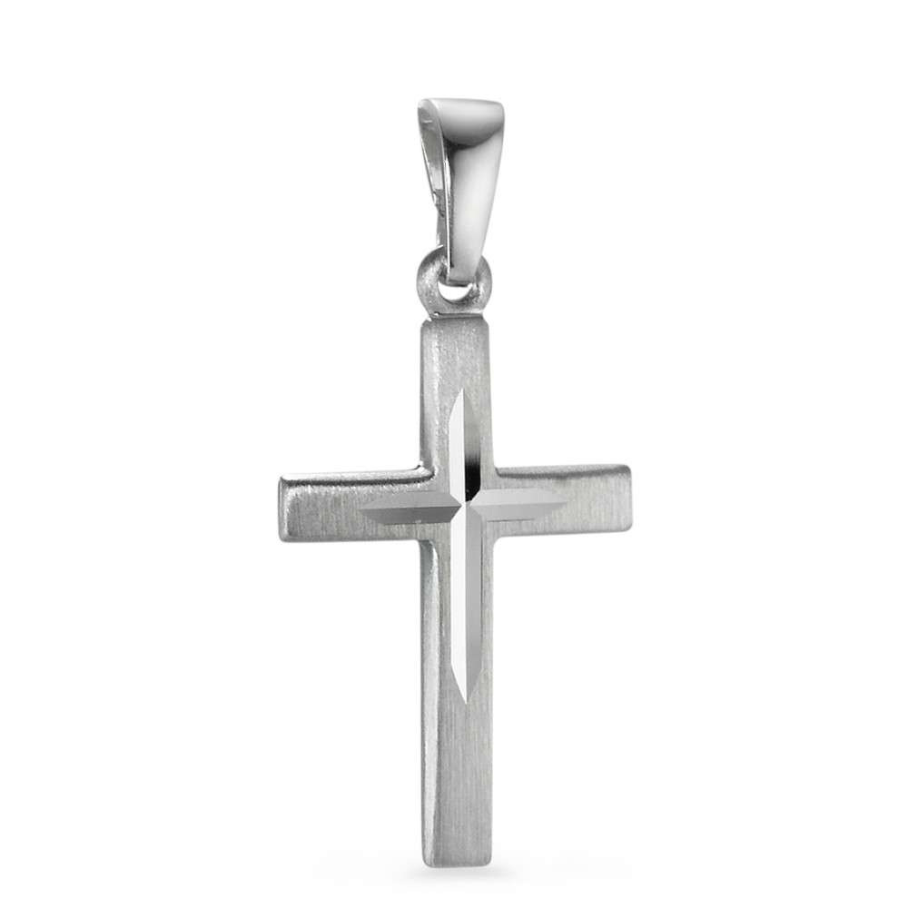Pendentif Argent Rhodié Croix-557088