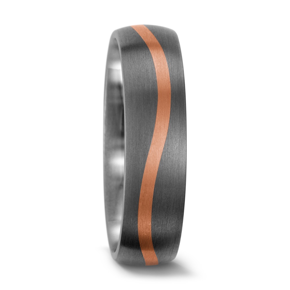 Bague Titane, Or rouge 14K-557177