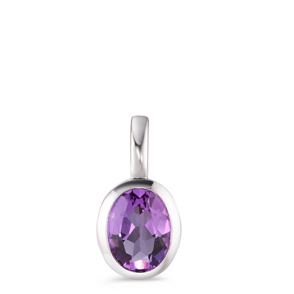 Pendentif Or blanc 18K Améthyste-558128