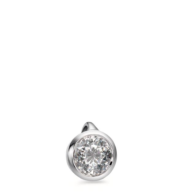 Pendentif Or blanc 18K Diamant blanc, 0.15 ct, brillant, w-si Ø5 mm-558249