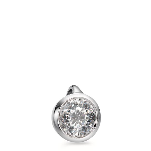 Pendentif Or blanc 18K Diamant blanc, 0.20 ct, brillant, w-si Ø5.5 mm-558250
