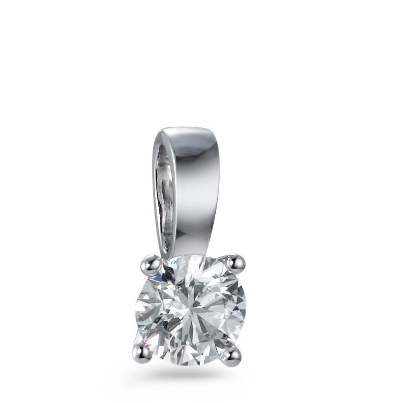 Pendentif Or blanc 18K Diamant blanc, 0.75 ct, brillant, w-si, IGA-558307