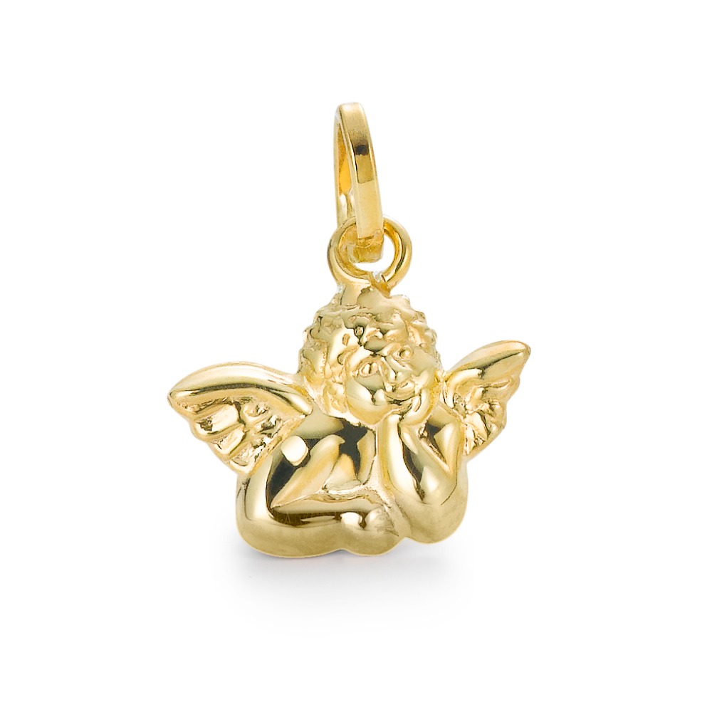 Pendentif Or jaune 18K Ange gardien-560436