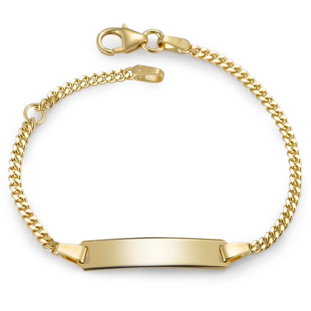 Gourmette avec gravure Or jaune 18K 12-14 cm-561266