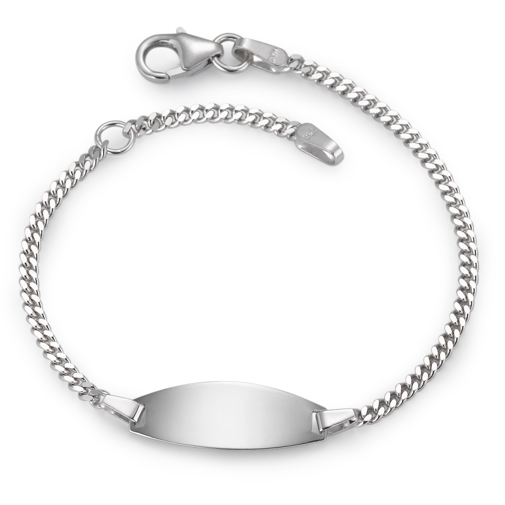 Gourmette avec gravure Or blanc 18K 12-14 cm-561269