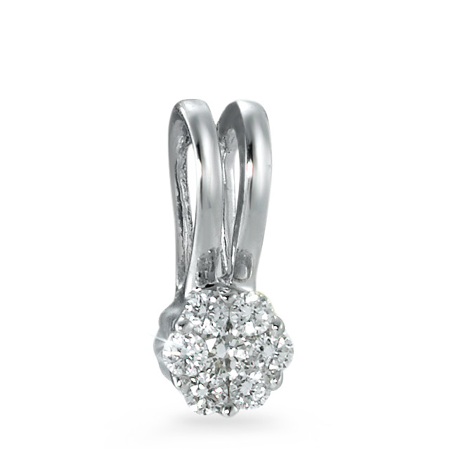 Pendentif Or blanc 18K Diamant blanc, 0.14 ct, 7 Pierres, si-561935